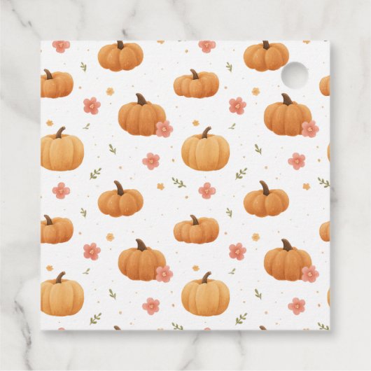 Spooky Pumpkin Birthday Danke Tag Geschenkanhänger (Rückseite)