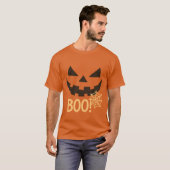 Spooky Pumpkin Boo Halloween T - Shirt (Vorne ganz)