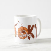 Spooky Pumpkin Boobes Funny Halloween Kaffeetasse (VorderseiteRechts)
