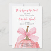 Spooky Pumpkin Brautparty Einladung (Vorderseite)