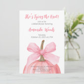 Spooky Pumpkin Brautparty Einladung (Stehend Vorderseite)