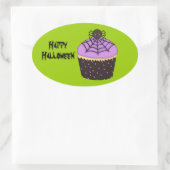 Spooky Pumpkin Cupcake/Halloween Goody-Bag Sticker (Tasche)