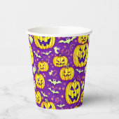 Spooky Pumpkin Custom Halloween Paper Cups Pappbecher (Links)
