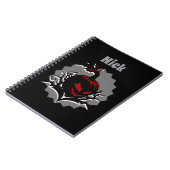 Spooky Pumpkin Custom Notizblock (Linke Seite)