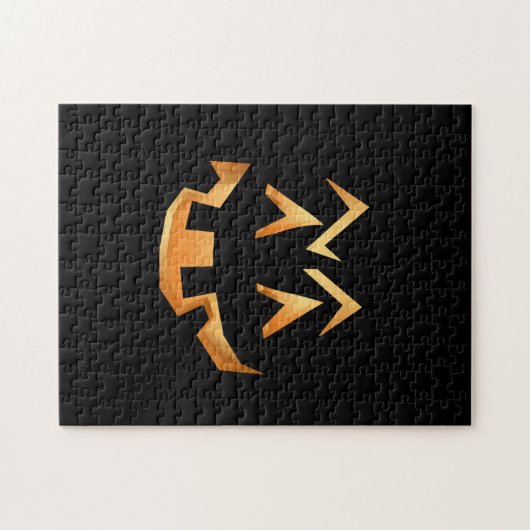 Spooky Pumpkin Face | Halloween Puzzle (Horizontal)