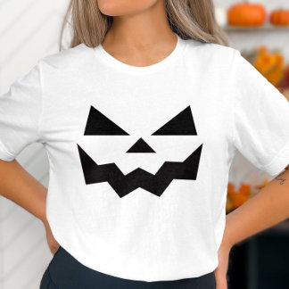 Spooky Pumpkin Face Halloween-T - Shirt