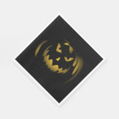Spooky Pumpkin Face Serviette (Ecke)