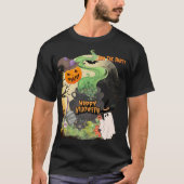 Spooky Pumpkin & Ghost Family Halloween Outfit T-S T-Shirt (Vorderseite)