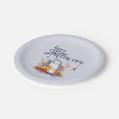 Spooky Pumpkin Ghost Halloween Paper Teller (Schrägansicht)