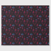 Spooky Pumpkin Ghost Pattern Wrapping Paper Geschenkpapier (Flach)