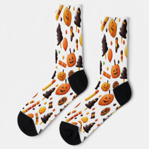 Spooky Pumpkin Glow Crew Socks Socken
