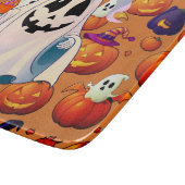 Spooky Pumpkin Glow Cutting Board Schneidebrett (Ecke)
