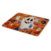 Spooky Pumpkin Glow Cutting Board Schneidebrett (Ecke)
