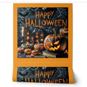 Spooky Pumpkin Glow - Halloween Dekoration Tapete