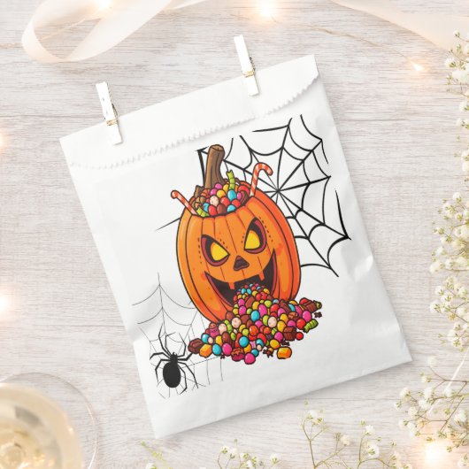 Spooky Pumpkin Glow Leckerei Bag Geschenktütchen (Ausgeschnitten)