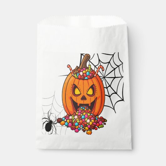 Spooky Pumpkin Glow Leckerei Bag Geschenktütchen (Vorderseite)
