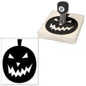 Spooky Pumpkin Halloween 4" x 5" Gummi-Briefmarke Gummistempel (Stempel)