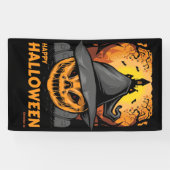 Spooky Pumpkin Halloween Banner (Horizontal)