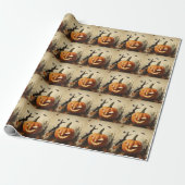 Spooky Pumpkin Halloween Collection Geschenkpapier (Ungerollt)