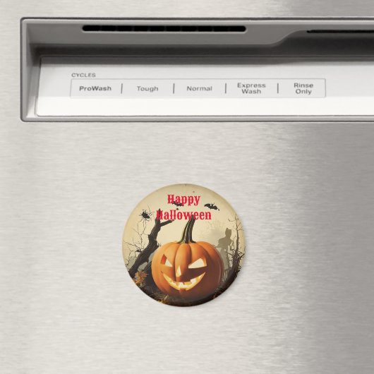Spooky Pumpkin Halloween Collection Magnet (In Situ (Geschirrspüler))