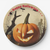 Spooky Pumpkin Halloween Collection Pappteller (Vorderseite)