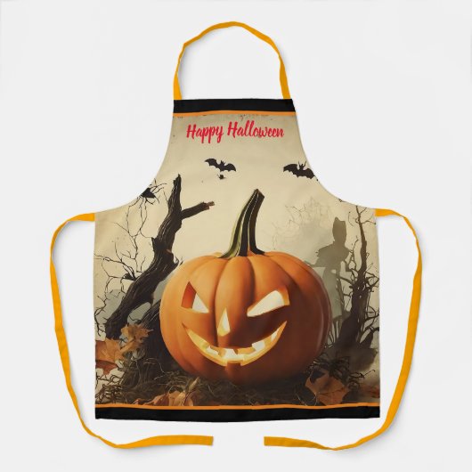 Spooky Pumpkin Halloween Collection Schürze (Vorderseite)