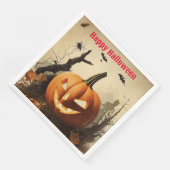 Spooky Pumpkin Halloween Collection Serviette (Ecke)