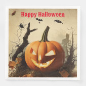 Spooky Pumpkin Halloween Collection Serviette (Vorderseite)