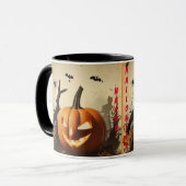 Spooky Pumpkin Halloween Collection Tasse (Vorderseite Links)