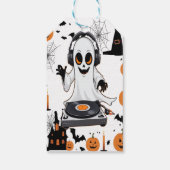 Spooky Pumpkin Halloween Geschenkanhänger (Rückseite)