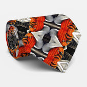 Spooky Pumpkin Halloween Holiday Satin Krawatte (Gerollt)