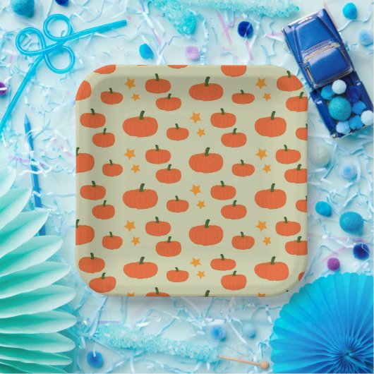 Spooky Pumpkin Halloween Pappteller (Party)