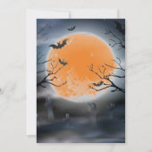 Spooky Pumpkin-Halloween-Party Einladung (Rückseite)