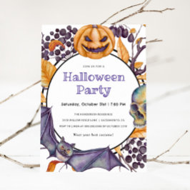 Spooky Pumpkin Halloween-Party Einladung