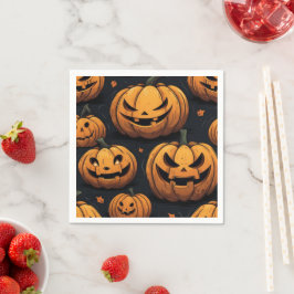 Spooky Pumpkin-Halloween-Party Serviette