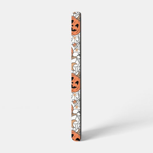 Spooky Pumpkin Halloween Pattern Samsung Galaxy Hülle (Linke Seite)