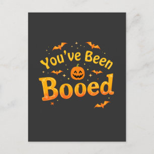 Spooky Pumpkin Halloween wurde dir gebootet Postkarte