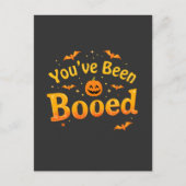 Spooky Pumpkin Halloween wurde dir gebootet Postkarte (Vorderseite)