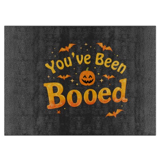 Spooky Pumpkin Halloween wurde dir gebootet Schneidebrett (Vorderseite)