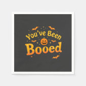 Spooky Pumpkin Halloween wurde dir gebootet Serviette (Vorderseite)