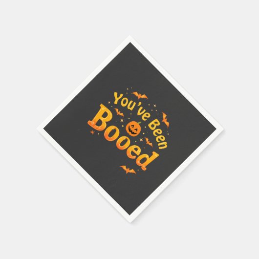 Spooky Pumpkin Halloween wurde dir gebootet Serviette (Ecke)