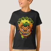 Spooky Pumpkin Happy Halloween T-Shirt (Vorderseite)
