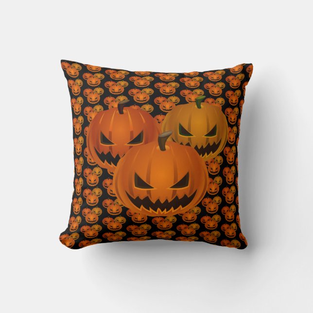 Spooky Pumpkin Kissen (Vorderseite)
