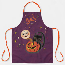 Spooky Pumpkin Kitten Mond - Dunkelviolett 