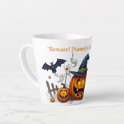 Spooky Pumpkin Magic Mug Milchtasse (Linke Ecke)