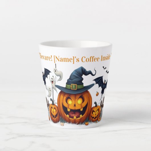 Spooky Pumpkin Magic Mug Milchtasse (Vorderseite)