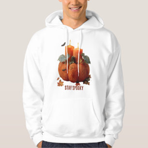 Spooky Pumpkin mit Kerzen bleibe Hoodie