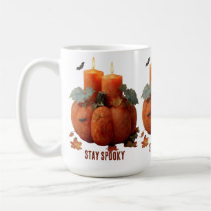 Spooky Pumpkin mit Kerzen bleibe Kaffeetasse