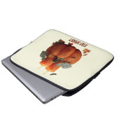 Spooky Pumpkin mit Kerzen bleibe Laptopschutzhülle (Vorne Knopf)
