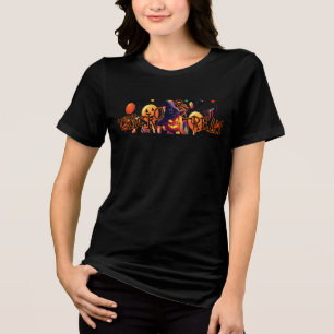 Spooky Pumpkin Night Women T - Shirt